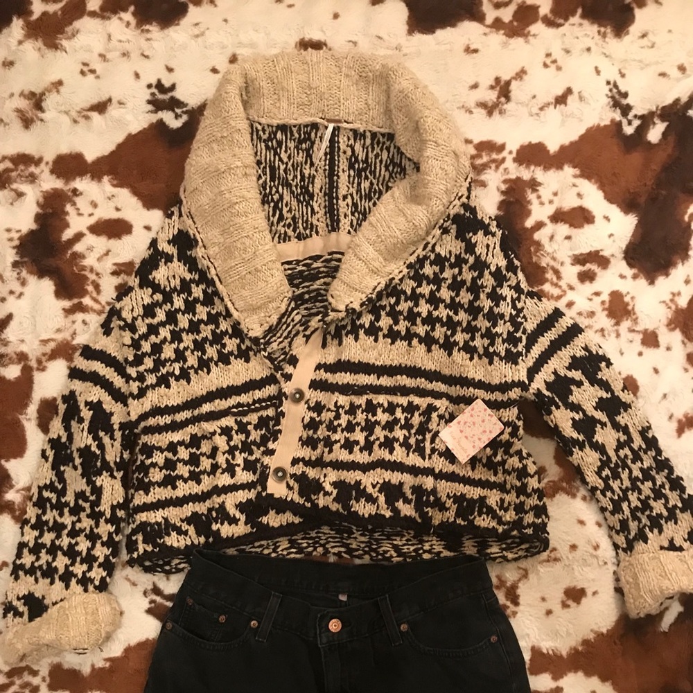 Free people aztec sweater